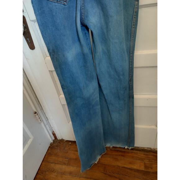 Anthony's overalls, size 5, zipper fly, unhemmed with worn edges, Hong Kong - Picture 10 of 10
